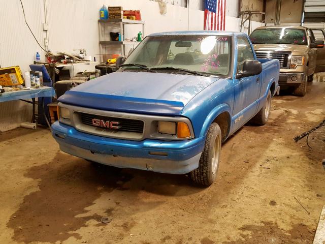 1GTCS1440S8516373 - 1995 GMC SONOMA BLUE photo 2