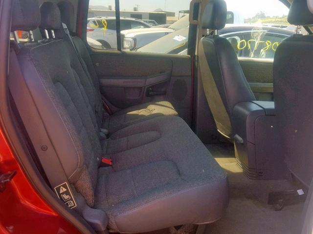 1FMZU62K03ZA39454 - 2003 FORD EXPLORER X RED photo 6