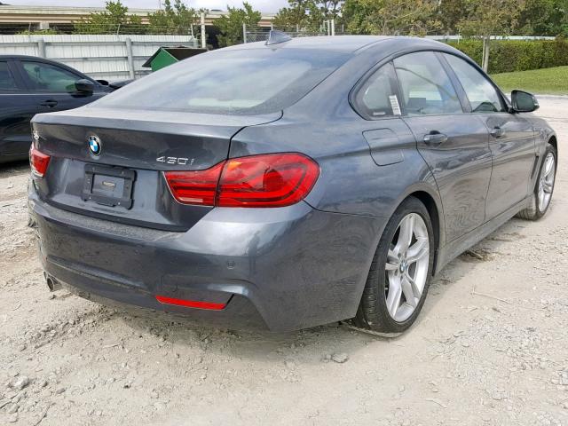 WBA4J1C5XJBG76604 - 2018 BMW 430I GRAN GRAY photo 4