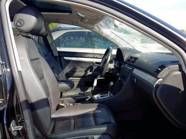 WAUAF78E78A136933 - 2008 AUDI A4 2.0T BLACK photo 5