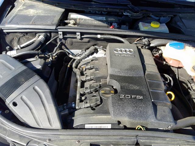 WAUAF78E78A136933 - 2008 AUDI A4 2.0T BLACK photo 7