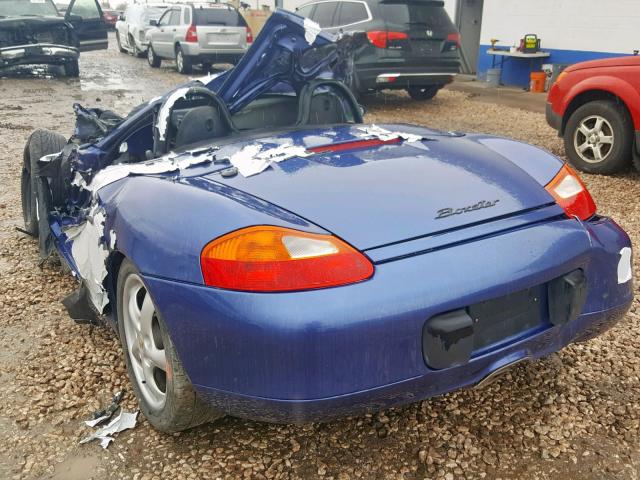 WP0CA2983XU632251 - 1999 PORSCHE BOXSTER BLUE photo 3