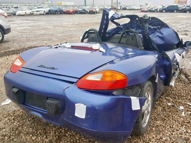 WP0CA2983XU632251 - 1999 PORSCHE BOXSTER BLUE photo 4