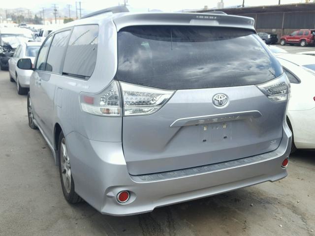 5TDXK3DC7CS261965 - 2012 TOYOTA SIENNA SPO SILVER photo 3