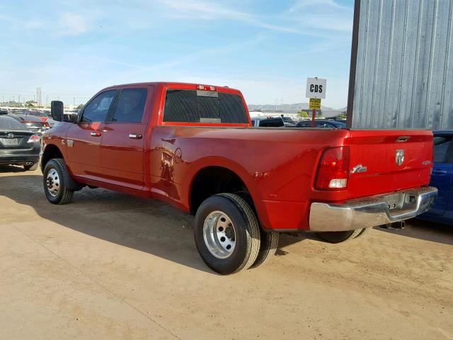 3D73Y4CL6AG139720 - 2010 DODGE RAM 3500 RED photo 3