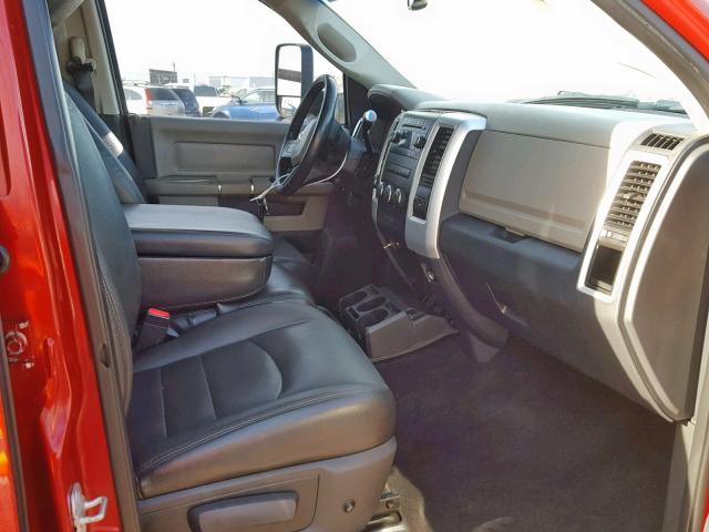 3D73Y4CL6AG139720 - 2010 DODGE RAM 3500 RED photo 5