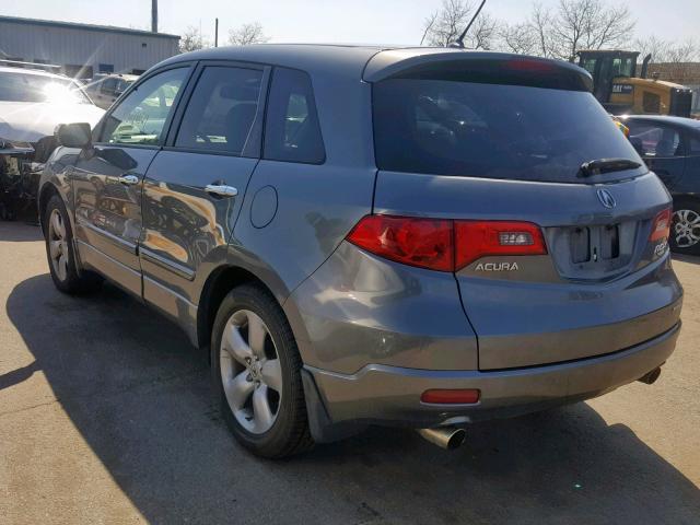 5J8TB18558A009961 - 2008 ACURA RDX TECHNO GRAY photo 3