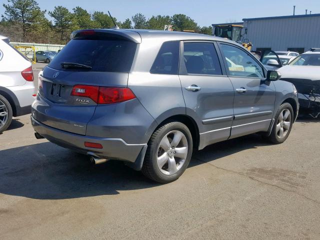 5J8TB18558A009961 - 2008 ACURA RDX TECHNO GRAY photo 4