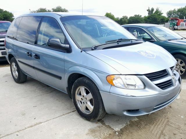 1D4GP45R36B540290 - 2006 DODGE CARAVAN SX BLUE photo 1