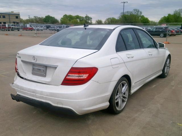 WDDGF4HB7EA934402 - 2014 MERCEDES-BENZ C 250 WHITE photo 4