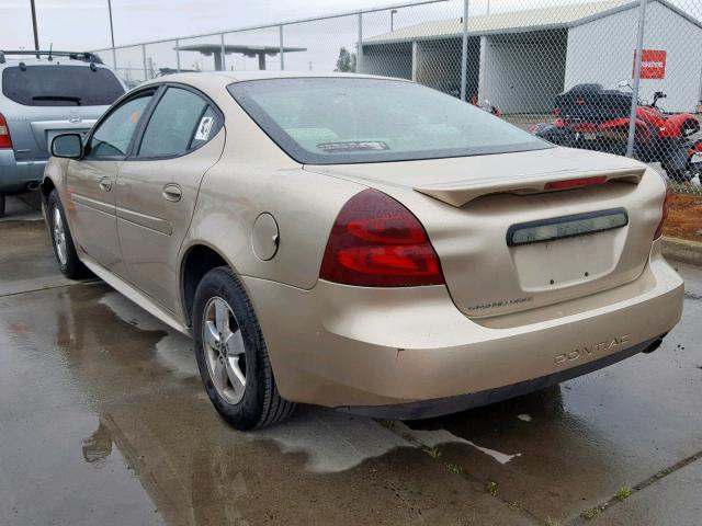 2G2WP522751286639 - 2005 PONTIAC GRAND PRIX GOLD photo 3