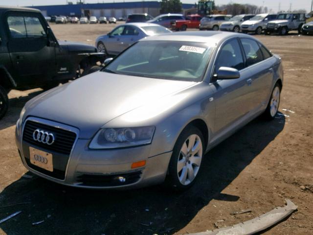 WAUDH74F57N007604 - 2007 AUDI A6 3.2 QUA GRAY photo 2