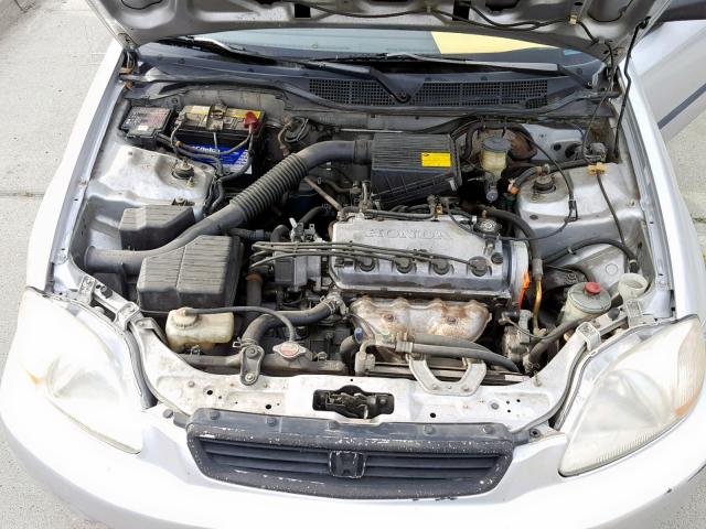 JHMEJ6629WS000427 - 1998 HONDA CIVIC DX SILVER photo 7