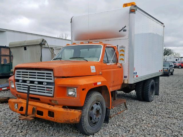 1FDMF60H4DVA05649 - 1983 FORD F600 ORANGE photo 2