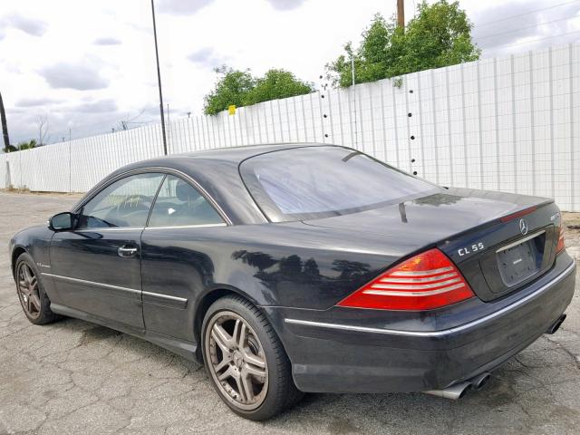 WDBPJ74J83A038452 - 2003 MERCEDES-BENZ CL 55 AMG BLACK photo 3