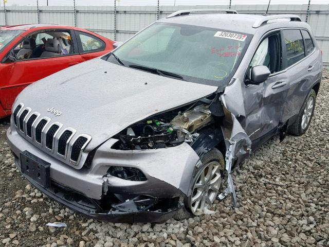 1C4PJLCB2JD537361 - 2018 JEEP CHEROKEE L GRAY photo 2