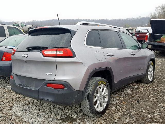 1C4PJLCB2JD537361 - 2018 JEEP CHEROKEE L GRAY photo 4