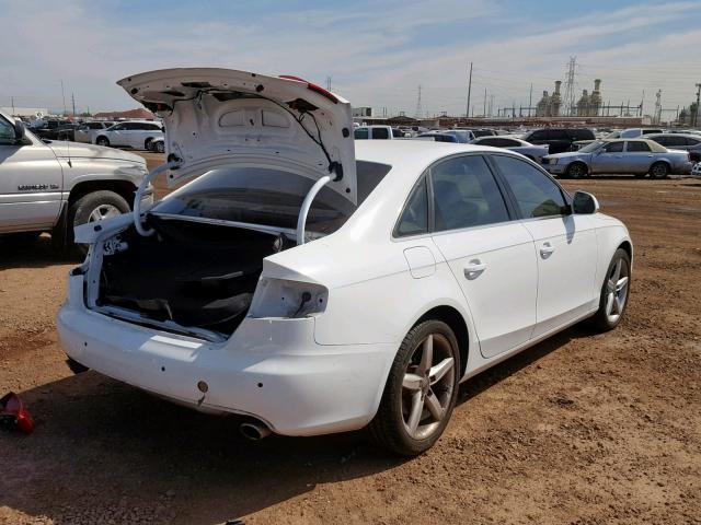 WAUMK78K49N044994 - 2009 AUDI A4 PRESTIG WHITE photo 4