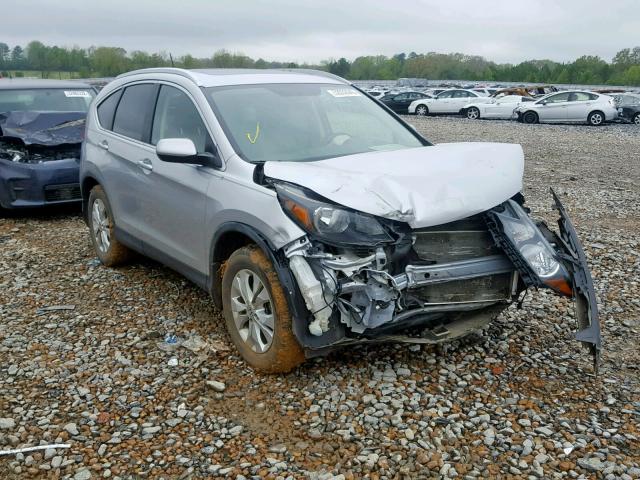 JHLRM3H72CC000523 - 2012 HONDA CR-V EXL SILVER photo 1