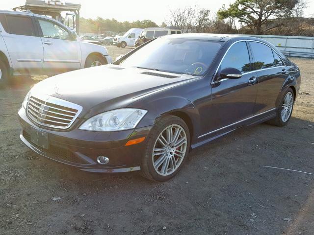 WDDNG71X98A187465 - 2008 MERCEDES-BENZ S 550 BLACK photo 2