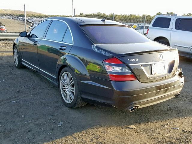 WDDNG71X98A187465 - 2008 MERCEDES-BENZ S 550 BLACK photo 3