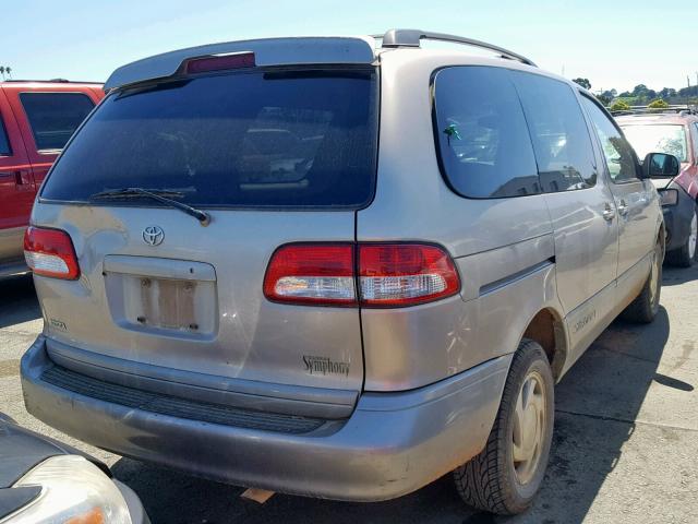 4T3ZF13C92U483312 - 2002 TOYOTA SIENNA LE GOLD photo 4