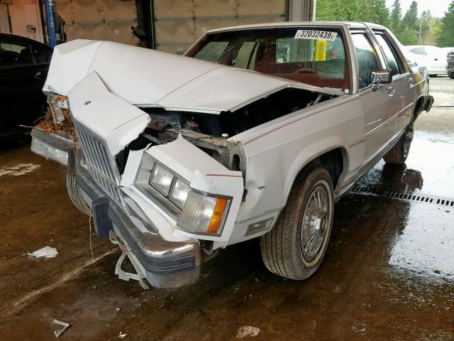 2MEBM75F2HX689067 - 1987 MERCURY GRAND MARQ WHITE photo 2