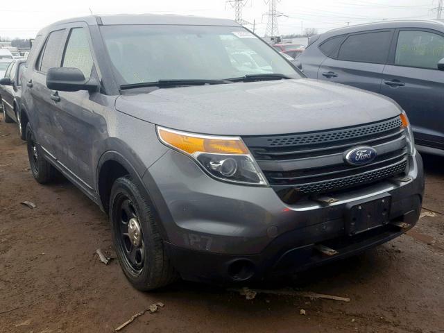 1FM5K8AR3EGC02045 - 2014 FORD EXPLORER P GRAY photo 1