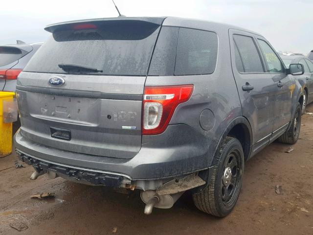 1FM5K8AR3EGC02045 - 2014 FORD EXPLORER P GRAY photo 4