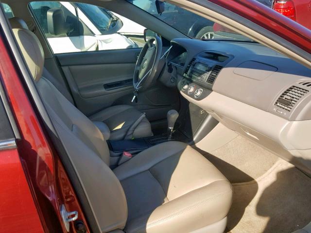 4T1BE32K86U134777 - 2006 TOYOTA CAMRY LE RED photo 5