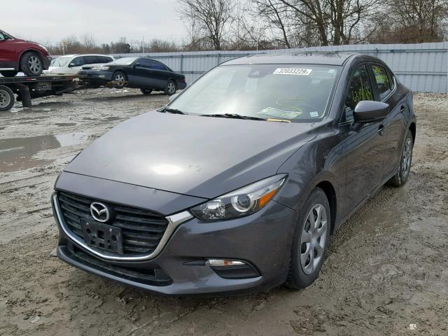 JM1BN1V79H1154024 - 2017 MAZDA 3 TOURING GRAY photo 2