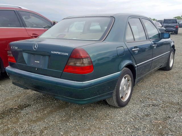 WDBHA24G8XA735699 - 1999 MERCEDES-BENZ C230 GREEN photo 4