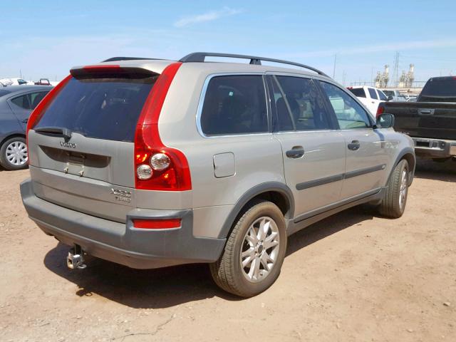 YV1CZ91H641080104 - 2004 VOLVO XC90 T6 BEIGE photo 4