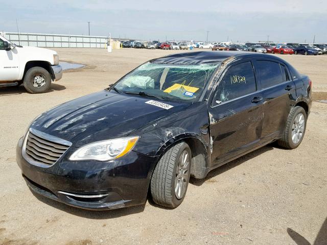 1C3CCBABXEN205405 - 2014 CHRYSLER 200 LX BLACK photo 2