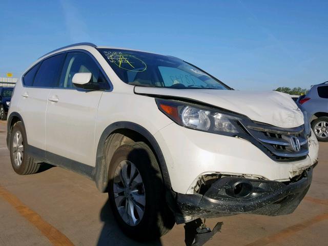 5J6RM4H72CL017660 - 2012 HONDA CR-V EXL WHITE photo 1