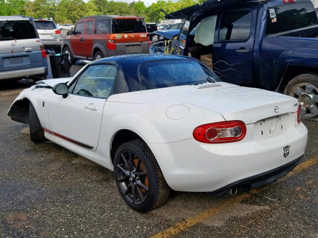 JM1NC2MFXD0227273 - 2013 MAZDA MX-5 MIATA WHITE photo 3