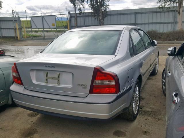 YV1TS94D211192729 - 2001 VOLVO S80 SILVER photo 4