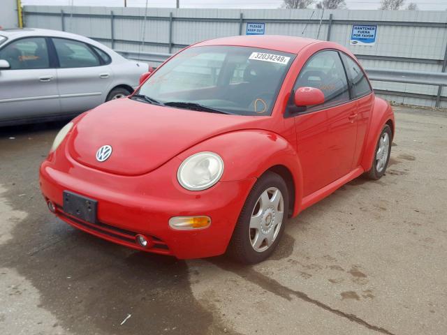 3VWBB61C0WM011484 - 1998 VOLKSWAGEN NEW BEETLE Rot Foto 2