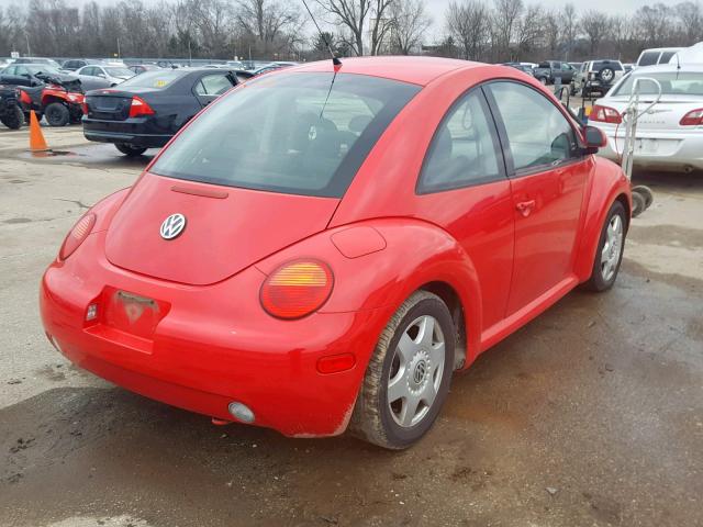 3VWBB61C0WM011484 - 1998 VOLKSWAGEN NEW BEETLE Rot Foto 4