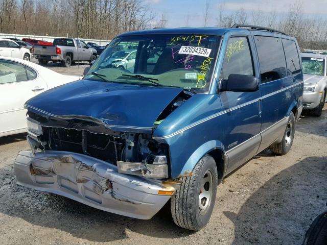 1GNDM19X12B144215 - 2002 CHEVROLET ASTRO GREEN photo 2