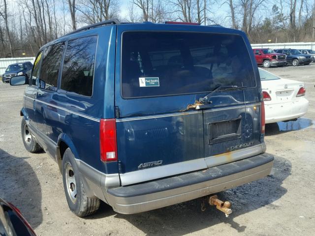 1GNDM19X12B144215 - 2002 CHEVROLET ASTRO GREEN photo 3