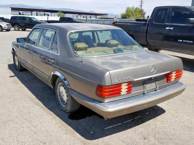 WDBCA39D7HA339893 - 1987 MERCEDES-BENZ 560 SEL GOLD photo 3