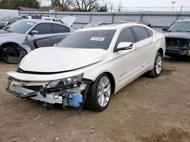 2G1155S32E9202015 - 2014 CHEVROLET IMPALA LTZ WHITE photo 2