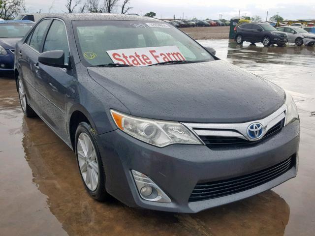 4T1BD1FKXCU058721 - 2012 TOYOTA CAMRY HYBR GRAY photo 1