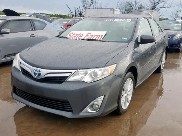 4T1BD1FKXCU058721 - 2012 TOYOTA CAMRY HYBR GRAY photo 2