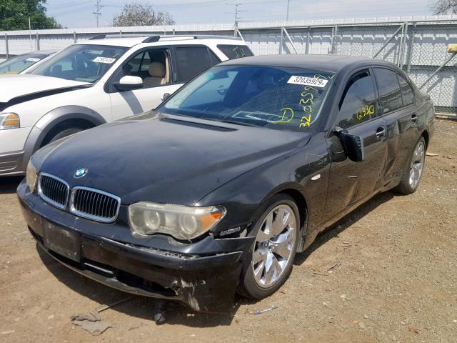 WBAGL63535DP74885 - 2005 BMW 745 I BLACK photo 2