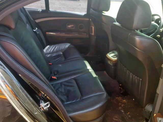 WBAGL63535DP74885 - 2005 BMW 745 I BLACK photo 6