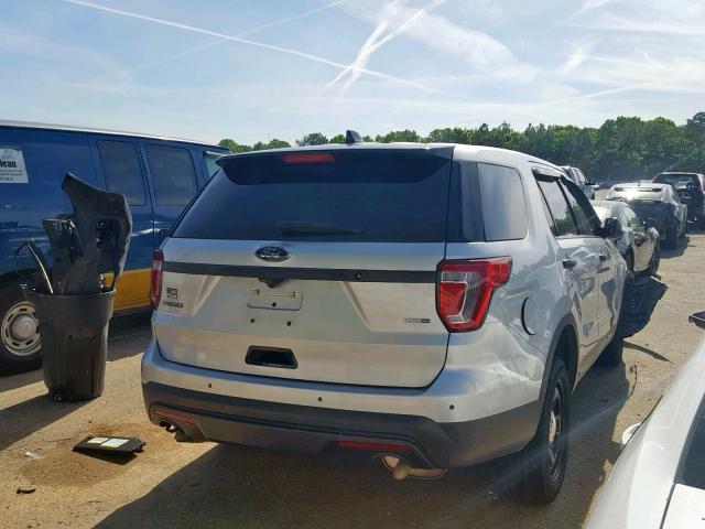 1FM5K8AR5HGB92817 - 2017 FORD EXPLORER P SILVER photo 4