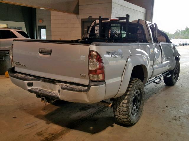 5TFUU4EN1CX036261 - 2012 TOYOTA TACOMA SILVER photo 4