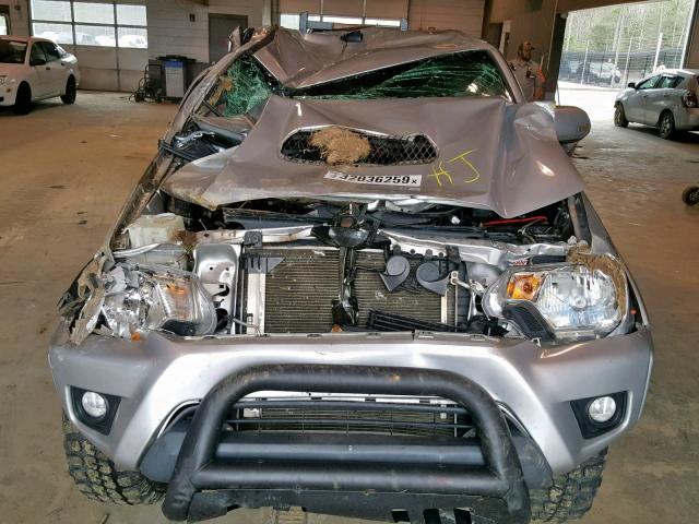 5TFUU4EN1CX036261 - 2012 TOYOTA TACOMA SILVER photo 7